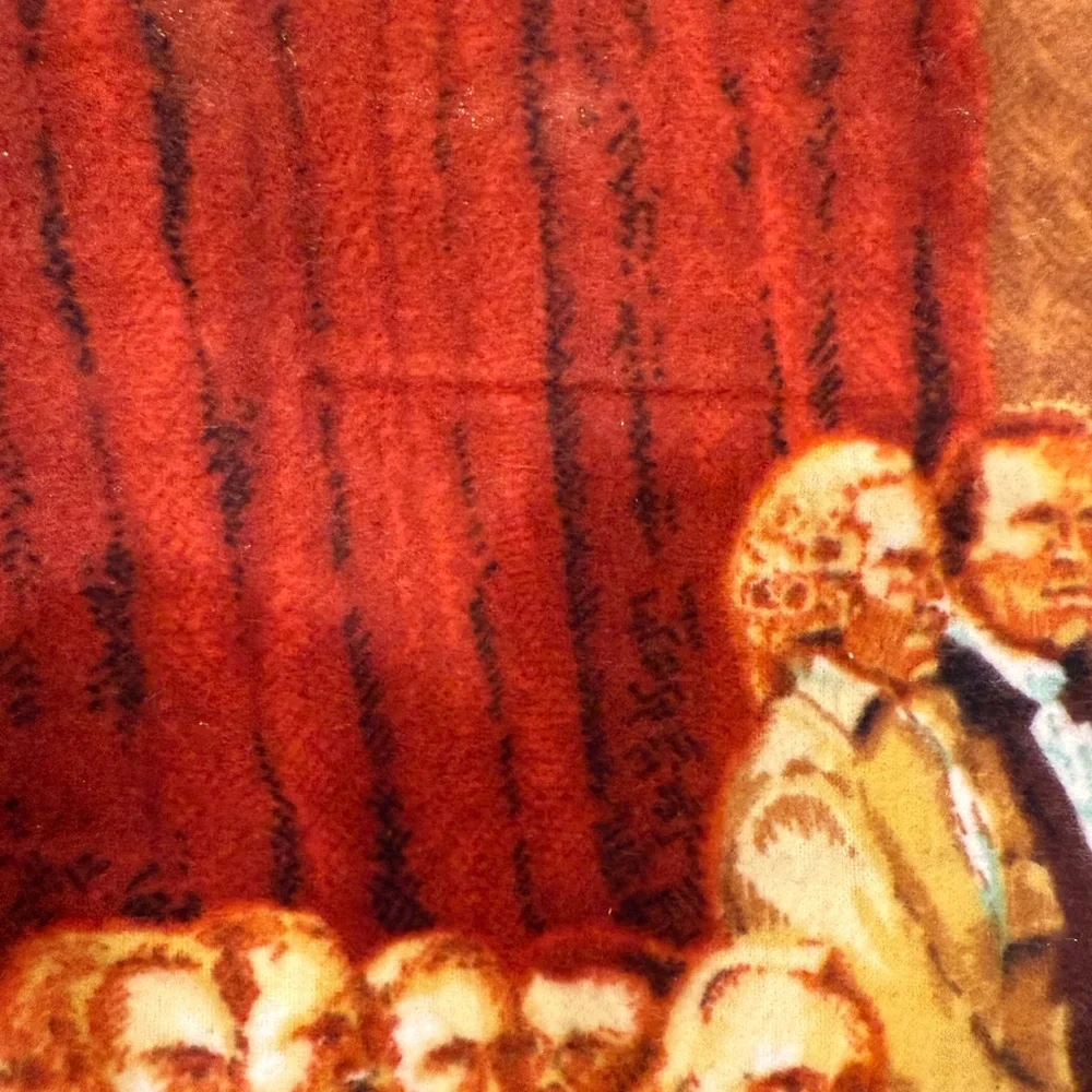 Vintage Tapestry The Declaration of Independence Historical Scene Large 55”x38”